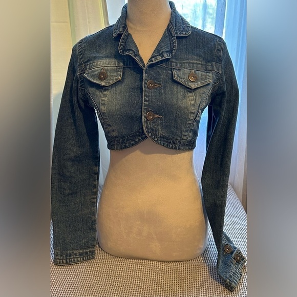 lola Jackets & Blazers - Cropped Denim Jean Jacket by Lola 
Size XS